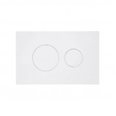 Клавіша змиву Qtap Standard 152x236x28 мм, White, кругла QTSTD164W49468