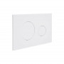 Клавіша змиву Qtap Standard 152x236x28 мм, White, кругла QTSTD164W49468 SD00055592