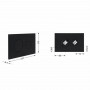 Клавіша змиву Qtap Standard 152x236x28 мм, Matt Black, кругла QTSTD164BLM49470 SD00055594