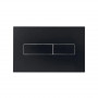 Клавіша змиву Qtap Standard 152x236x28 мм, Matt Black, лінійна QTSTD164BLM49473 SD00055597