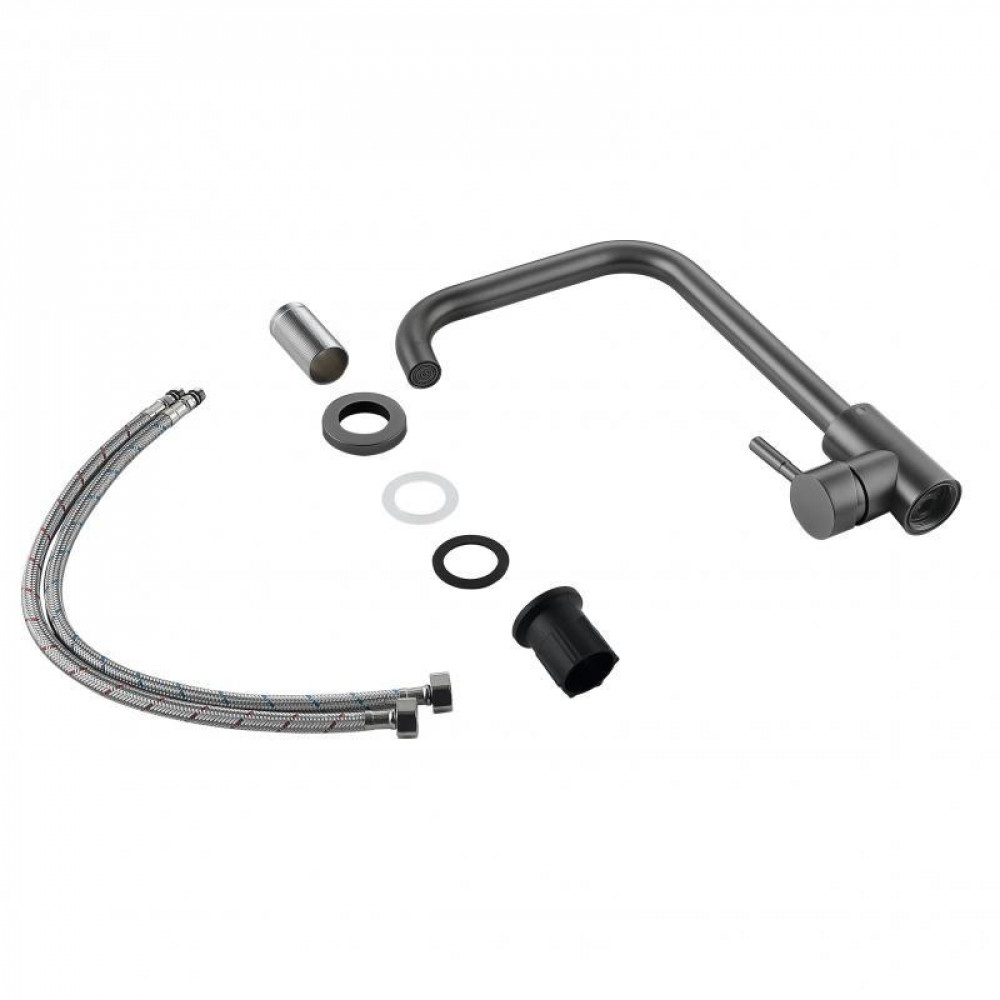 Змішувач для кухні Lidz Aria 015F1 (k35) LDARI015F1GRP49558 Graphite SD00055682