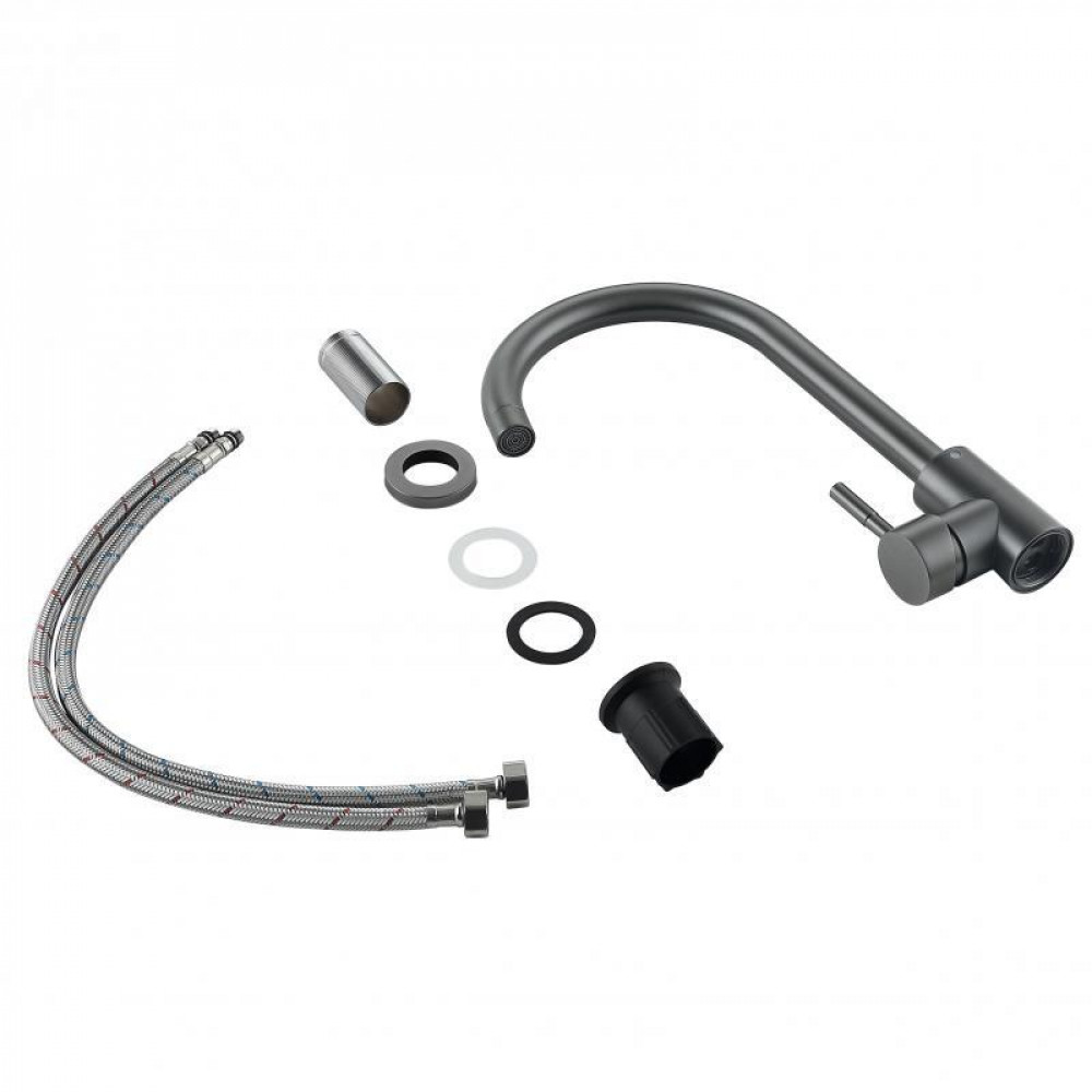 Змішувач для кухні Lidz Aria 015F (k35) LDARI015FGRP49559 Graphite SD00055683