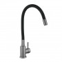 Змішувач для кухні Lidz Aria 015F3 (k35) з гнучким виливом LDARI015F3BGRP49564 Graphite/Black SD00055688