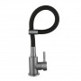 Змішувач для кухні Lidz Aria 015F3 (k35) з гнучким виливом LDARI015F3BGRP49564 Graphite/Black SD00055688