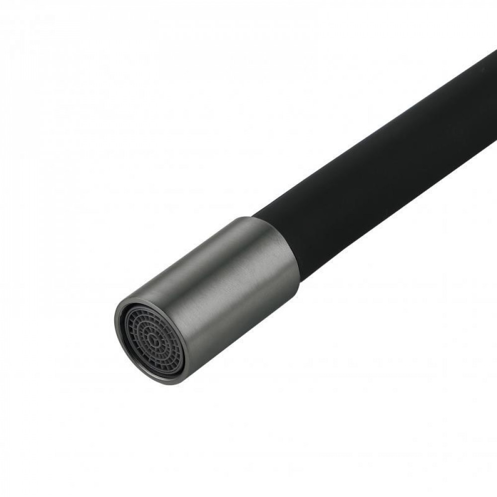 Змішувач для кухні Lidz Aria 015F3 (k35) з гнучким виливом LDARI015F3BGRP49564 Graphite/Black SD00055688