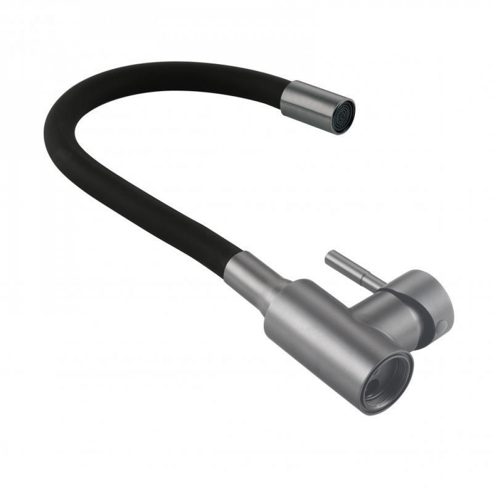 Змішувач для кухні Lidz Aria 015F3 (k35) з гнучким виливом LDARI015F3BGRP49564 Graphite/Black SD00055688