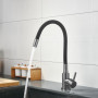 Змішувач для кухні Lidz Aria 015F3 (k35) з гнучким виливом LDARI015F3BGRP49564 Graphite/Black SD00055688