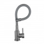 Змішувач для кухні Lidz Aria 015F3 (k35) з гнучким виливом LDARI015F3GGRP49565 Graphite/Grey SD00055689