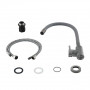 Змішувач для кухні Lidz Aria 015F3 (k35) з гнучким виливом LDARI015F3GGRP49565 Graphite/Grey SD00055689