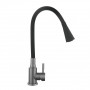 Змішувач для кухні Lidz Aria 015F31 (k35) з гнучким виливом LDARI015F31BGRP49566 Graphite/Black SD00055690