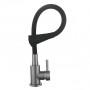 Змішувач для кухні Lidz Aria 015F31 (k35) з гнучким виливом LDARI015F31BGRP49566 Graphite/Black SD00055690