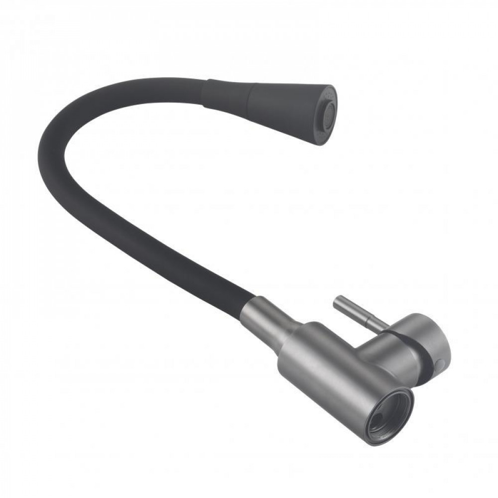 Змішувач для кухні Lidz Aria 015F31 (k35) з гнучким виливом LDARI015F31BGRP49566 Graphite/Black SD00055690