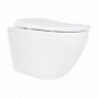 Унітаз підвісний Qtap Robin ML Ultra Quiet 490x365x325 мм, з сидінням Soft-close MagLock, White QTROBML26W49621 SD00055745