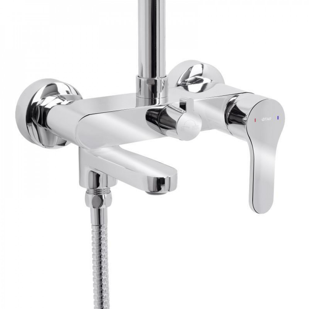 Душевая система универсальная на три потребителя (с изливом) Qtap Astra (k35) Chrome QTAST111CRM49718 SD00055842