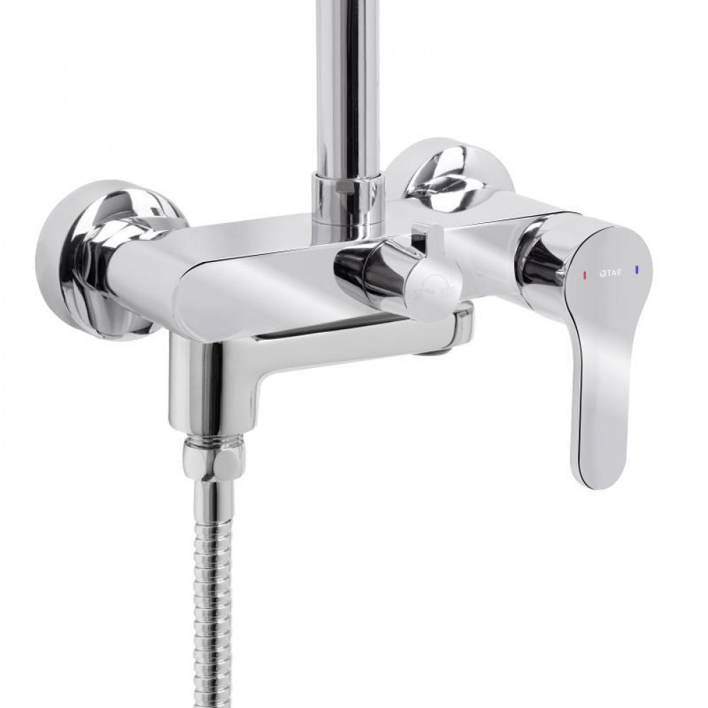 Душевая система универсальная на три потребителя (с изливом) Qtap Astra (k35) Chrome QTAST111CRM49718 SD00055842