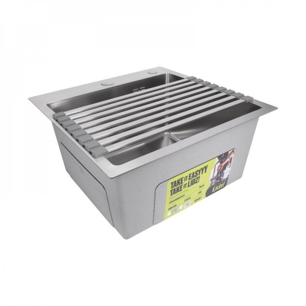 Сушарка на кухонну мийку Lidz Acsis LA11 Gray, плоска основа, для посуду 430х218 мм LDACSLA11GRA49765 SD00055889
