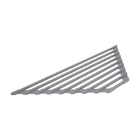 Сушарка на кухонну мийку кутова Lidz Acsis LA17 Gray, квадратна основа, для посуду 430х175 мм LDACSLA17GRA49770
