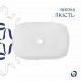 Раковина накладна Qtap Robin 600x390x150 мм, Marble, прямокутна, з донним клапаном QTROB188MR49788 SD00055912