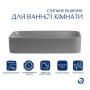 Раковина накладна Qtap Tern 610x350x135 мм, Stone grey, прямокутна, з донним клапаном QTTER188SG49789 SD00055913