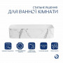 Раковина накладна Qtap Tern Раковина накладна 610x350x135 мм, Marble, прямокутна, з донним клапаном QTTER188MR49791 SD00055915