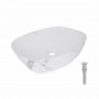 Раковина накладна Qtap Cardinal 500х380х140 мм, Marble, прямокутна, з донним клапаном QTCAR188MR49826 SD00055950