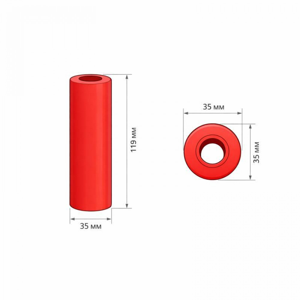 Захисна втулка Thermo Alliance Standart на теплоізоляцію для труби 16 мм (червона) SD00056517