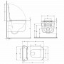 Унітаз підвісний Qtap Gemini Ultra Quiet 485×340×350 мм, Matt Black, з сидінням Slim Duroplast / Soft-close / Quick Release SD00056629