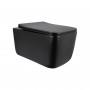 Унітаз підвісний Qtap Gemini Ultra Quiet 485×340×350 мм, Matt Black, з сидінням Slim Duroplast / Soft-close / Quick Release SD00056629