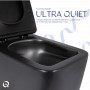 Унітаз підвісний Qtap Gemini Ultra Quiet 485×340×350 мм, Matt Black, з сидінням Slim Duroplast / Soft-close / Quick Release SD00056629