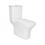 Унитаз напольный Qtap Presto Quadro безобідковий з сідінням Soft-close QTPRE27W51021 SD00057145
