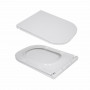 Унитаз напольный Qtap Presto Quadro безобідковий з сідінням Soft-close QTPRE27W51021 SD00057145