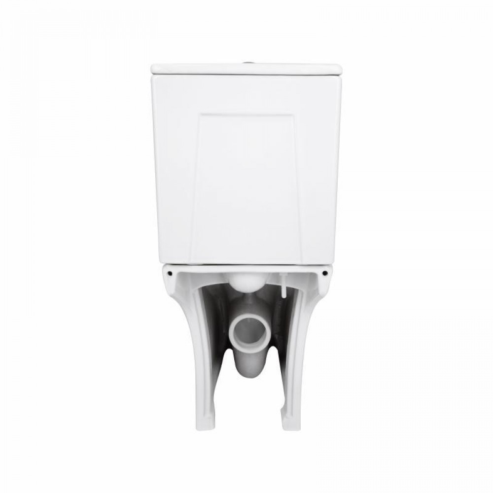 Унитаз напольный Qtap Presto безобідковий з сідінням Soft-close QTPRE27W51022 SD00057146