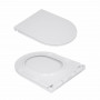 Унитаз напольный Qtap Presto безобідковий з сідінням Soft-close QTPRE27W51022 SD00057146