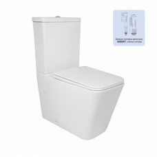 Унітаз підлоговий Qtap Crow Ultra Quiet безобідковий з сідінням Soft-close QTCRO27W51028