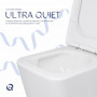Унітаз підлоговий Qtap Crow Ultra Quiet безобідковий з сідінням Soft-close QTCRO27W51028 SD00057152