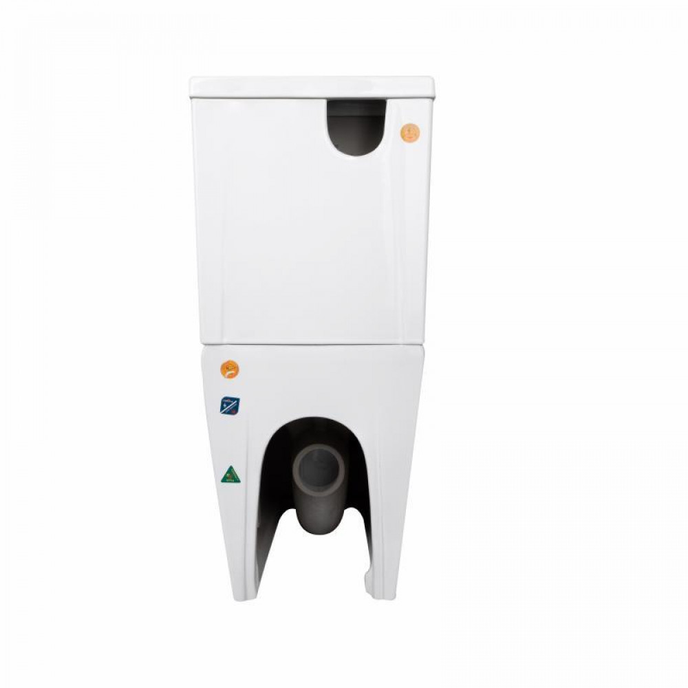 Унітаз підлоговий Qtap Crow Ultra Quiet безобідковий з сідінням Soft-close QTCRO27W51028 SD00057152