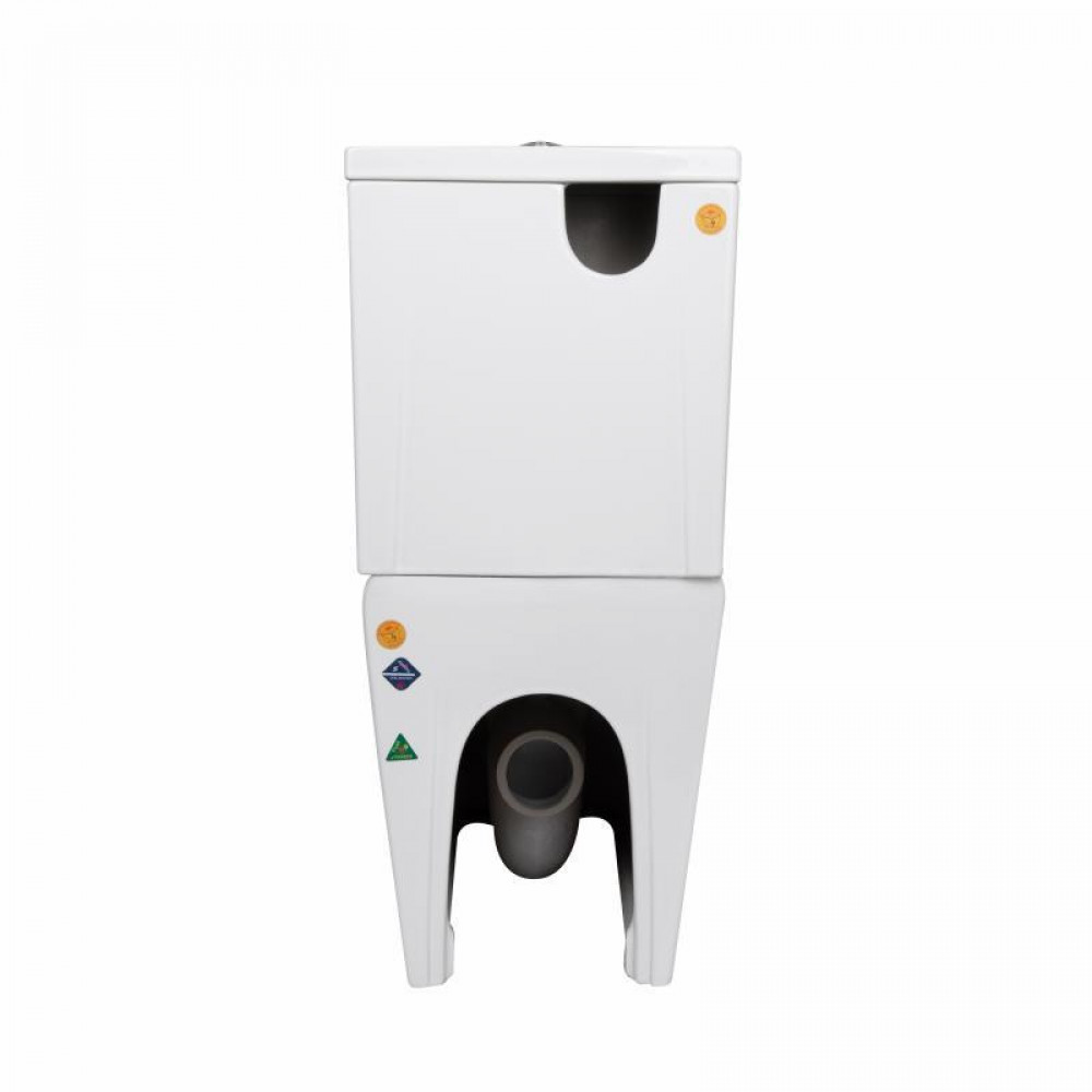 Унітаз підлоговий Qtap Crow Eco Ultra Quiet безобідковий з сідінням Soft-close QTCRO27W51030 SD00057154
