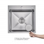 Акційний набір Lidz: мийка H5050H інтегрована Decor Honeycomb 2,5/0,5 мм LDH5050DEC48365 + Змішувач Aria для кухні з гнучким SD00057349