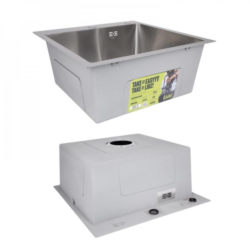 Акційний набір Lidz: мийка H5050H інтегрована Decor Honeycomb 2,5/0,5 мм LDH5050DEC48365 + Змішувач Aria для кухні з гнучким SD00057349