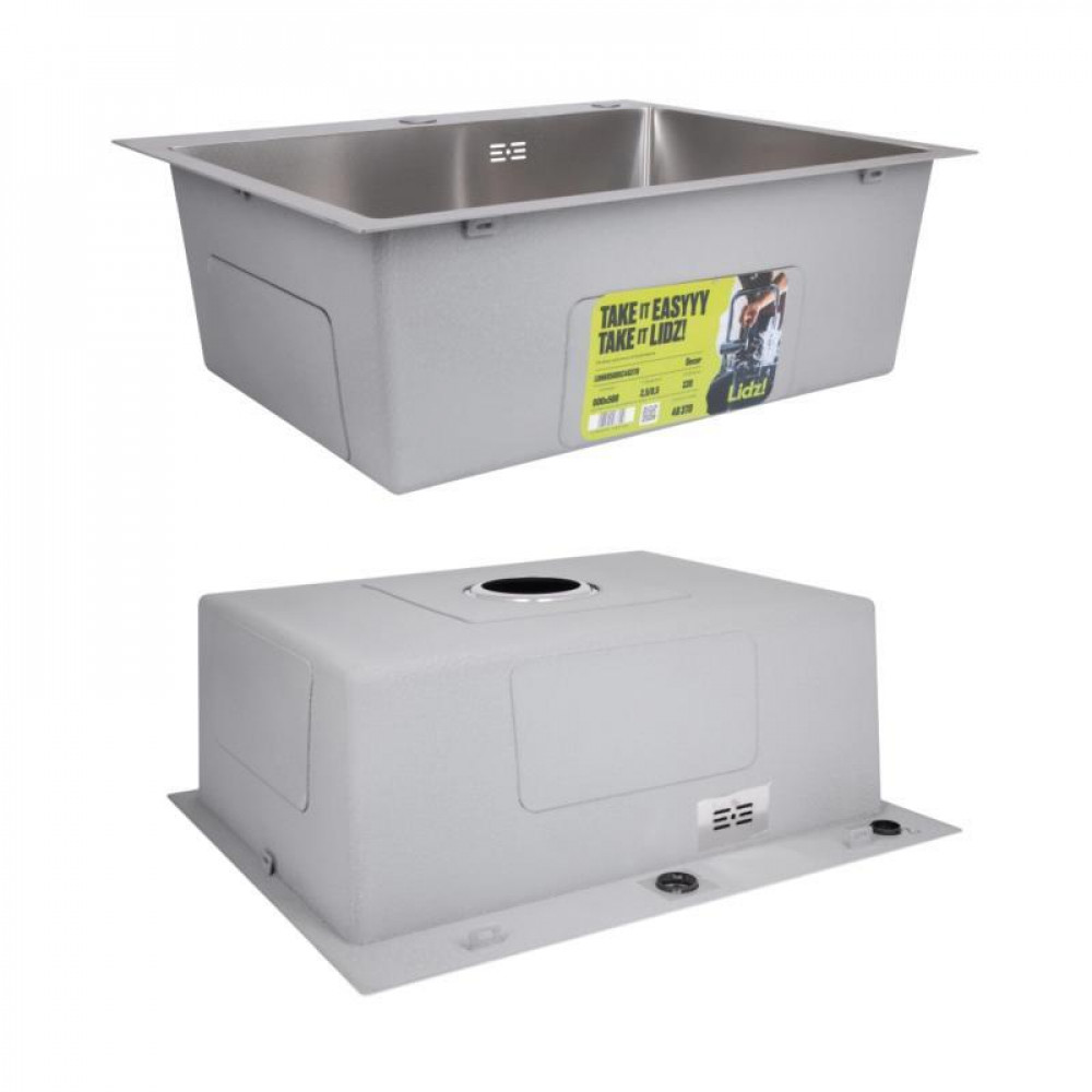 Акційний набір Lidz: мийка H6050H інтегрована Decor Honeycomb 2,5/0,5 мм LDH6050DEC48370 + Змішувач Aria для кухні з гнучким SD00057351