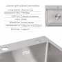 Акційний набір Lidz: мийка H5045 інтегрована Brushed Steel 3,0/1,0 мм + Змішувач Aria для кухні з гнучким виливом (k35) Grey SD00057355