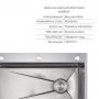 Акційний набір Lidz: мийка H7545 інтегрована Decor Honeycomb 3,0/1,0 мм LDH7545DEC48372 + Змішувач Aria для кухні з гнучким SD00057367