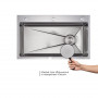 Акційний набір Lidz: мийка H7545 інтегрована Decor Honeycomb 3,0/1,0 мм LDH7545DEC48372 + Змішувач Aria для кухні з гнучким SD00057367
