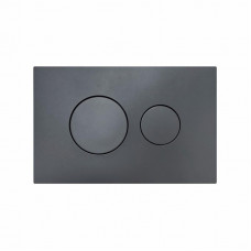 Клавіша змиву Qtap Standard 152x236x28 мм, Gunmetal Black, кругла QTSTD164GMB51271