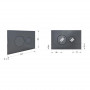 Клавіша змиву Qtap Standard 152x236x28 мм, Gunmetal Black, кругла QTSTD164GMB51271 SD00057395