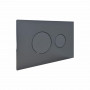 Клавіша змиву Qtap Standard 152x236x28 мм, Gunmetal Black, кругла QTSTD164GMB51271 SD00057395