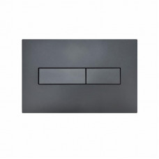 Клавіша змиву Qtap Standard 152x236x28 мм, Gunmetal Black, лінійна QTSTD164GMB51272