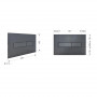Клавіша змиву Qtap Standard 152x236x28 мм, Gunmetal Black, лінійна QTSTD164GMB51272 SD00057396