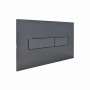 Клавіша змиву Qtap Standard 152x236x28 мм, Gunmetal Black, лінійна QTSTD164GMB51272 SD00057396