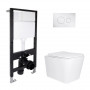 Готове рішення Qtap для ванної кімнати: підвісний унітаз Tern Ultra Quiet 525x345x360 + комплект інсталяції Standard (кругла SD00057685